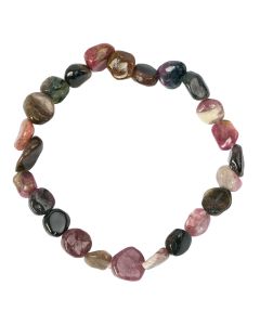 Watermelon Tourmaline Tumblestone Bracelet (1pc)