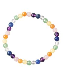 Childs Chakra 4mm Bead Bracelet, 6" (1pc)