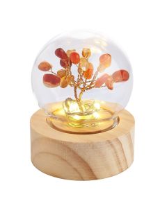 Carnelian Gem Tree Lamp, battery operated (1pc) NFD