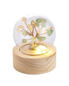 Aventurine and Citrine Gem Tree Lamp, battery operated (1pc) NFD