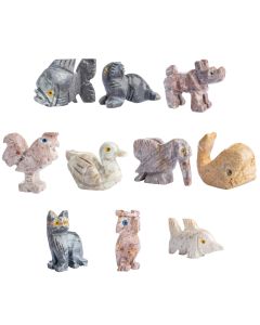 Soapstone Animal Carvings Mix 1, Peru (20pcs) NETT