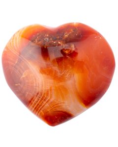 Carnelian Heart 30-40mm Madagascar (1pc) NFD