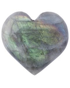 Labradorite A Grade Heart 20-30mm, Madagascar (1pc) NETT