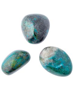 Chrysocolla A Grade Large Tumblestone 30-40mm, Peru (100g) NETT