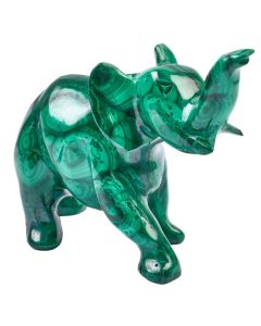 Malachite Elephant Carving 3-4" (1pc) NETT