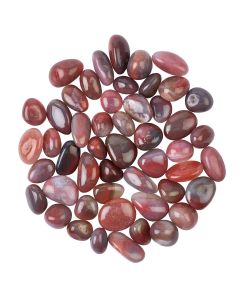 Pink Agate Medium Tumblestones, 20-30mm, Zimbabwe (500g)