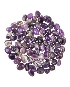 Amethyst Chevron Small Tumblestones, 10-20mm, Zambia (250g) 