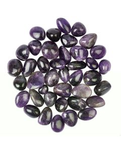 Dark Amethyst Large Tumblestones 30-40mm, Zambia (1kg) 