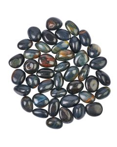 Blue Tiger Eye (Falcon) Small Tumblestones, 10-20mm, South Africa (250g)