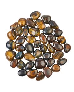 Variegated Tiger Eye Large Tumblestones, 30-40mm, South Africa (1kg)