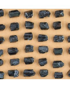 Black Tourmaline/Schorl Singles approx 10-20mm (Flat 25/182 PCS) Erongo Region/Namibia (1pc)