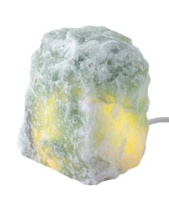 Mini Green Quartz Rough Lamp with Disk LED USB Fitting (1pc) NETT