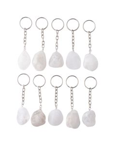 Quartz Ema Egg Keyring, Brazil (10pc) NETT