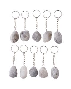 Smoky Quartz Ema Egg Keyring, Brazil (10pc) NETT