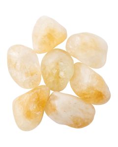 Citrine Heat Treated B Grade Extra Large Tumblesone 40-50mm, Brazil (250g) NETT