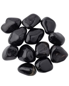 Black Onyx Large Tumblestone 30-40mm, Brazil (250g) NETT