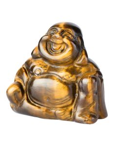 Tiger Eye Buddha, 28x30mm (1pc) NETT