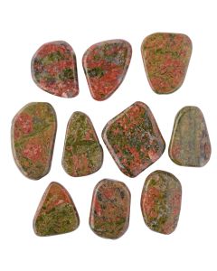 Unakite 35-45mm Smoothstone (10pcs) NETT