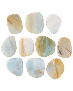 Flower Amazonite 35-45mm Smoothstone (10pcs) NETT