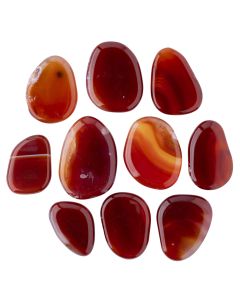 Carnelian approx 35-45mm Smoothstone (10pcs) 