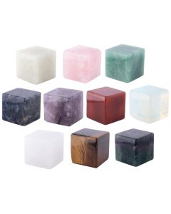 Assorted Gemstone Cubes 30mm (10pcs) NETT