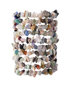 Mixed Gemstone Chip Bracelet (10pcs) NETT