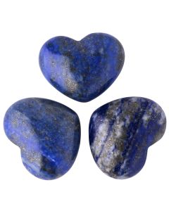 Lapis Mini Heart Carving 25x30mm (3pcs) NETT