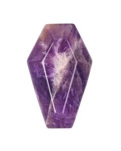 Amethyst Mini Coffin Carving 19x30mm (1pc) NETT