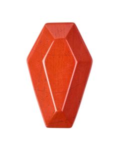 Red Jasper Mini Coffin Carving 19x30mm (1pc) NETT
