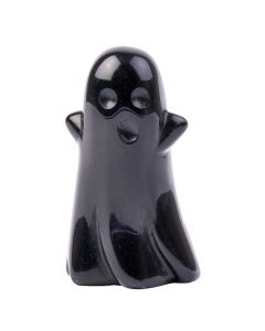 Black Obsidian Mini Ghost Carving 30x50mm (1pc) NETT