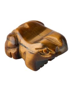 Tiger Eye Frog Carving (1pc)