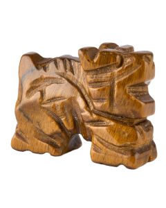 Tiger Eye Dragon Carving (1pc)