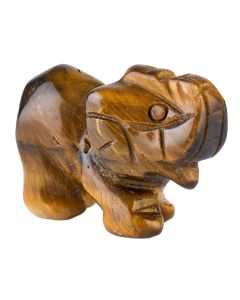 Tiger Eye Elephant Carving (1pc)