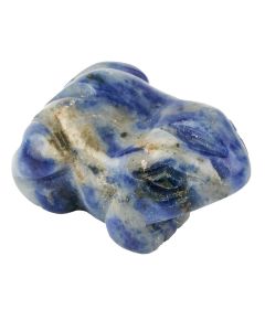 Sodalite Frog Carving (1pc)