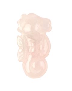 Rose Quartz Sea Horse Carving (1pc)