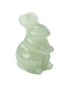 Green Aventurine Rabbit Carving (1pc)