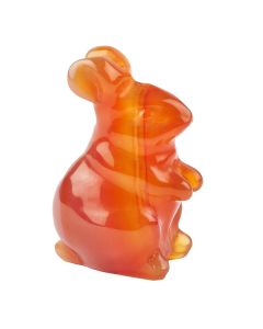 Carnelian Rabbit Carving (1pc)