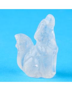Quartz Wolf Carving (1pc)