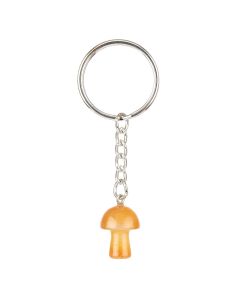 Carnelian Mushroom Keyring (1pc)