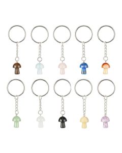 Assorted Mushroom Keyrings (10pcs)