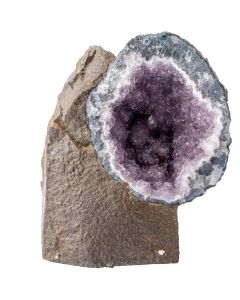 Amethyst Geode with Crystal Inclusion Display Piece (16x11x17cm, 2.53KG) (1pc) NETT