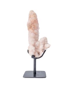 Pink Quartz Druzy Stalagmite Display Piece (8x6x20cm, 0.27KG) (1pc) NETT