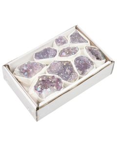 Amethyst Aura Druze in Flat (1pc) NFD