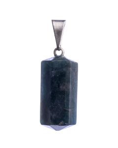 Apatite Pendant Silver Plated Bail, Brazil (1pc) NETT