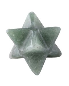 Aventurine Merkaba Star Carving, approx 2cm, Brazil (1pc) NETT