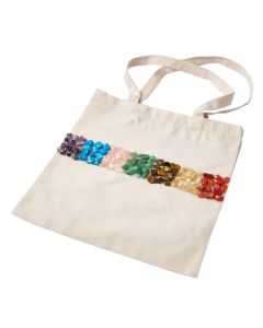 Canvas Bag with Gemstones (1pc) NFD