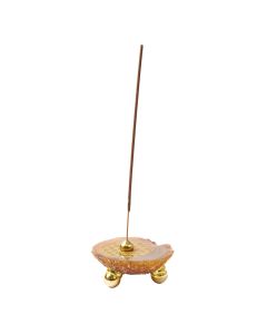 Agate Flower of Life Incense Holder (1pc) NFD