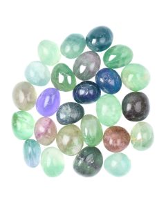 Fluorite Extra Quality Tumblestone Refill, China (25pc) NETT