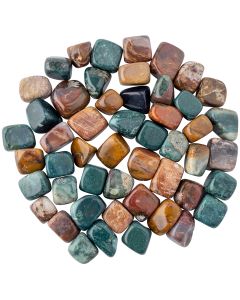 Fancy Jasper Tumblestone Refill (50pcs) NETT