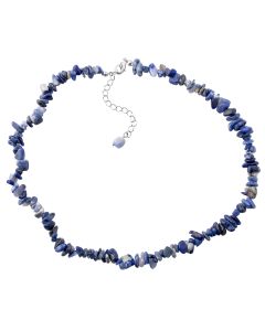 18" Sodalite Chip Necklace & Ext Chain (1pc) NETT